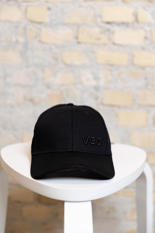 Veo Black Cotton Cap