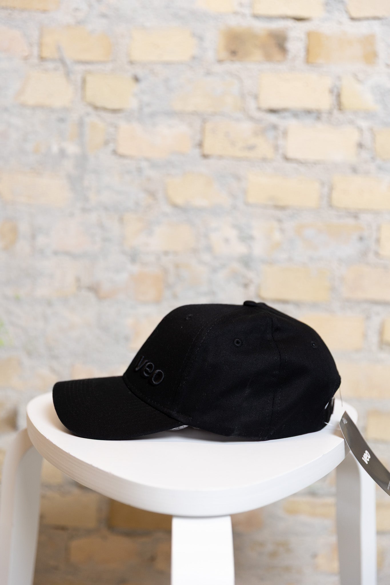 Veo Black Cotton Cap